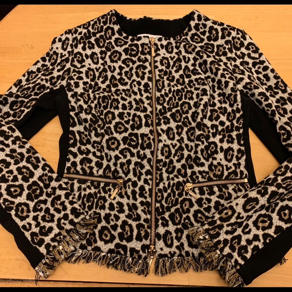 Joseph Ribkoff Leopard Print Jacket Size 8